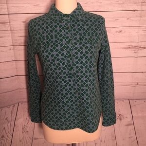 Talbots Cotton/Spandex Sz. S, Blouse Long Sleeve